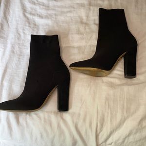 Black Ankle sock boots